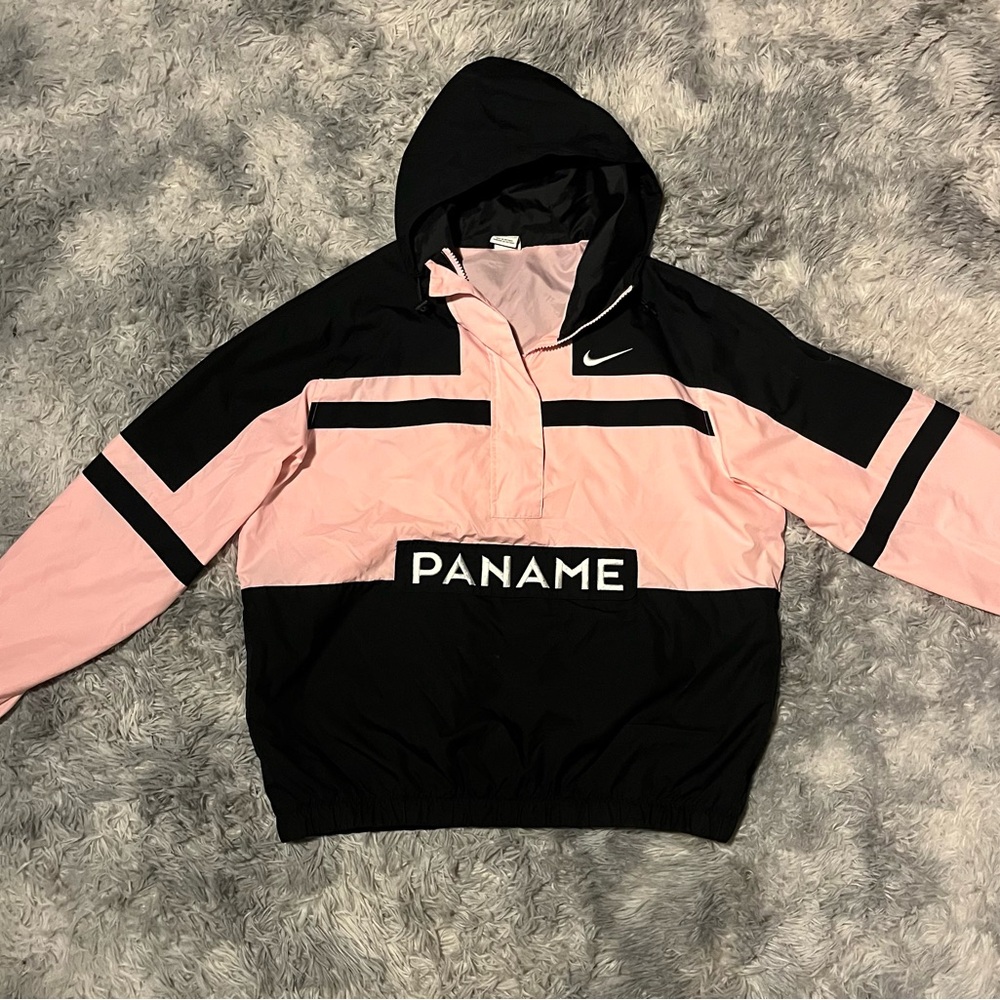 Nike x Paris Saint Germaine Black Pink Hooded Windbreaker